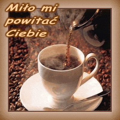 Miłe powitanie z kawą